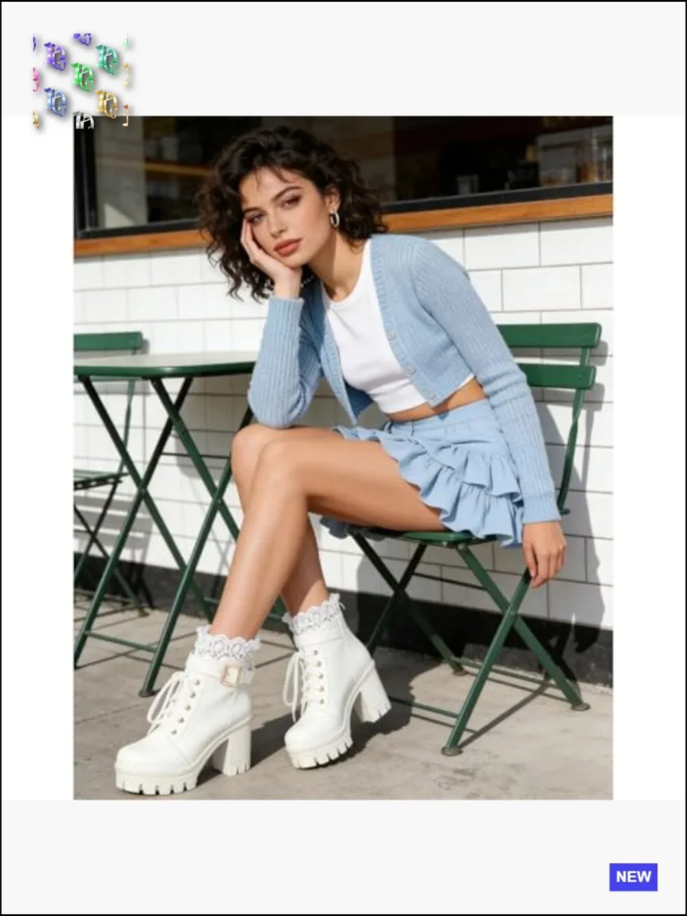 Chunky Platform Ankle Boots Lace Up Back Zipper High Heel Goth